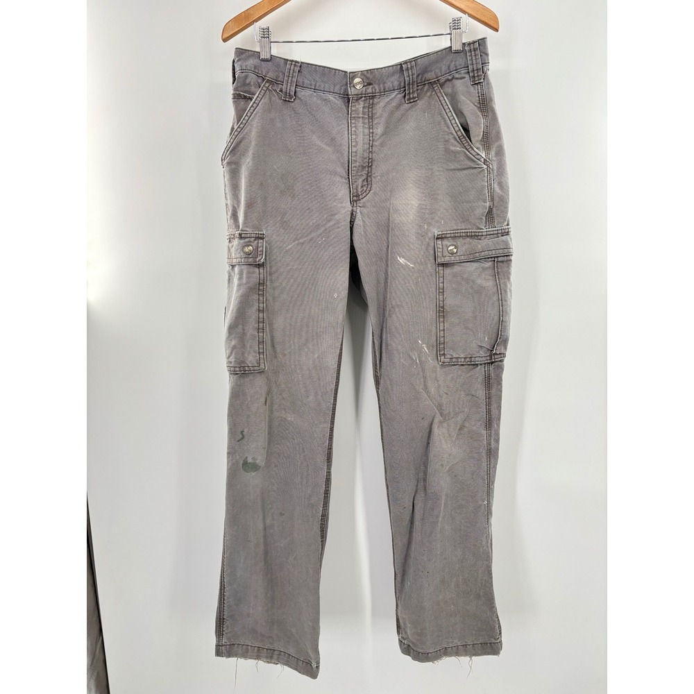 Carhartt‎ Relaxed Fit Cargo Pants Mens 34x34 light
Distressed Gray Work Trousers